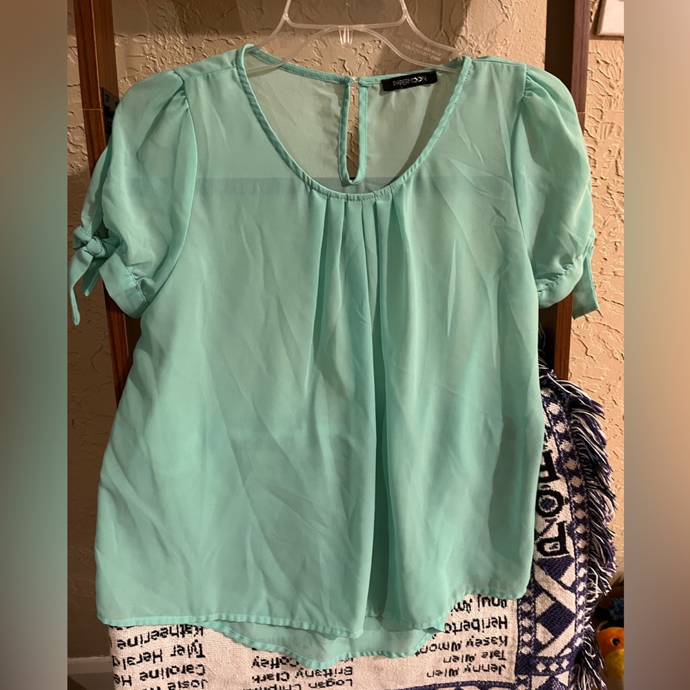Papermoon women’s turquoise blouse